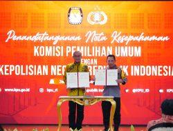 MoU dengan KPU, Kapolri: Jaga Persatuan Kesatuan di Pemilu 2024 Syarat Mutlak