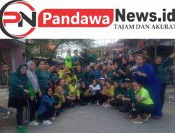 Team ikib2p plus pannampu Senam sehat bersama ibu-ibu antara kelurahan