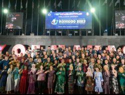 Ketua TP PKK Kota Makassar Hadiri Welcome Dinner MNEK 2023 Di Anjungan Pantai Losari
