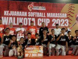 Tim Laston Dinas PU Makassar Juara I Kejuaraan Softball Makassar Wali Kota Cup 2023 U-18