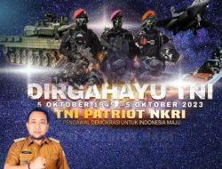 Camat Manggala Mengucapkan Selamat Dirgahayu TNI ke 78