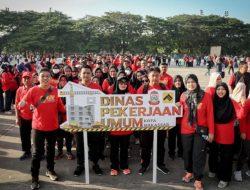 Kadis PU Zuhaelsi Zubir Pimpin Langsung Kontingen Porseni Dinas PU Kota Makassar