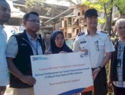 Plt Camat Bontoala Terima Bantuan CSR Alat Pendukung Bank Sampah dari BRI Makassar
