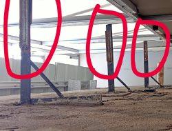 Pekerjaan Proyek Rehabilitasi Gedung Kantor Kemenag Kabupaten Soppeng Diduga Tak Sesuai RAB