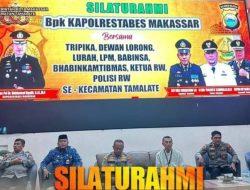 Camat Tamalate Dampingi Kapolrestabes Makassar Hadiri Silaturahmi di Wilayahnya