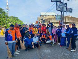 Perumda Parkir Makassar Lakukan Program Sabtu Bersih di Pasar Pa’baeng-baeng